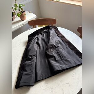 Black Mink Fur Coat Vest Reversible M